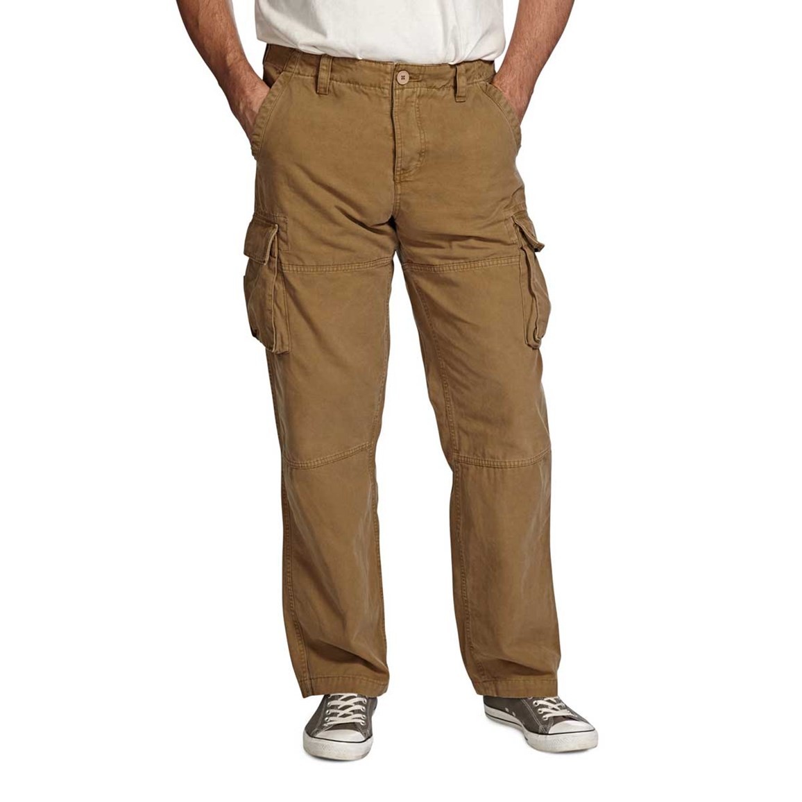 sand cargo trousers