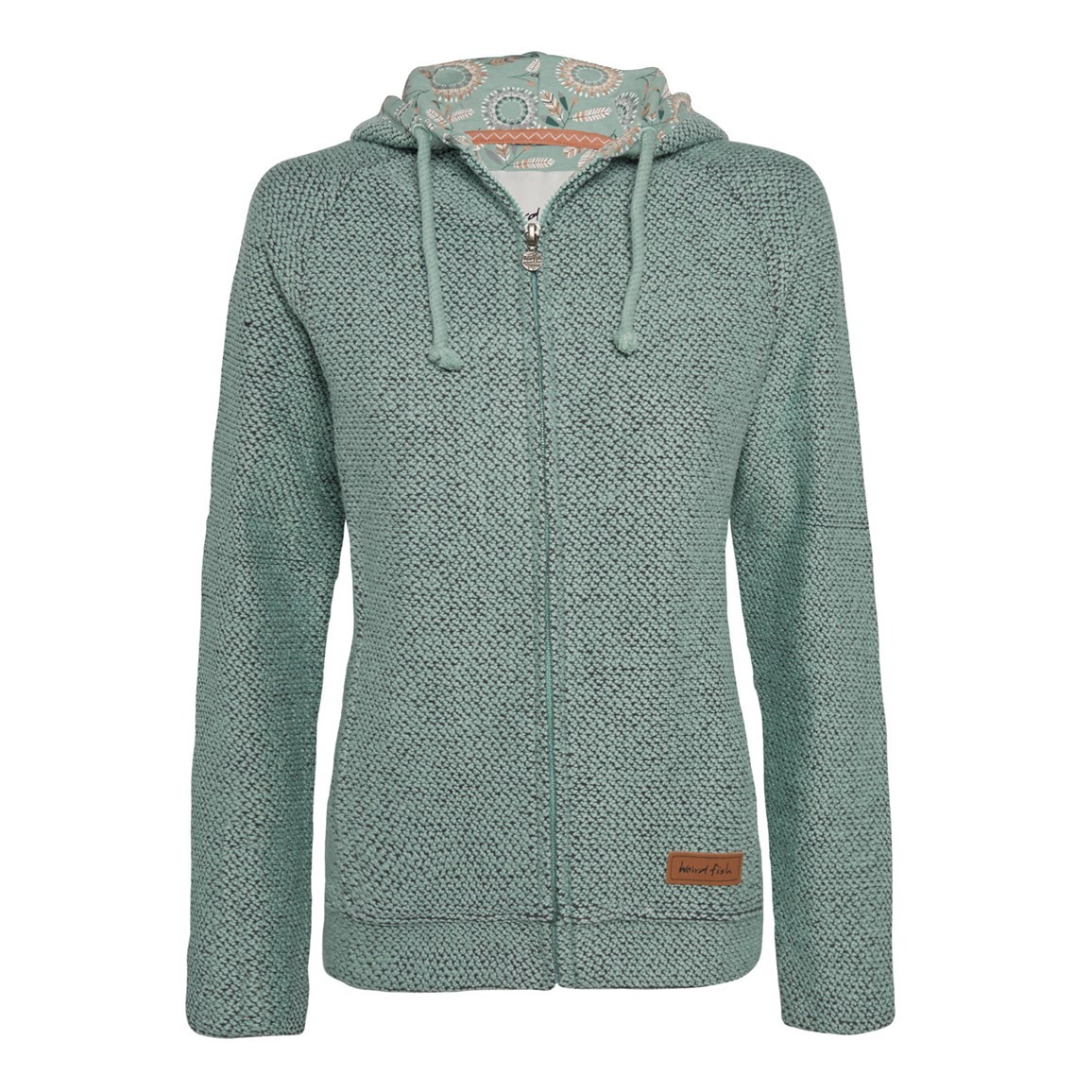 Chicoa Full Zip Macaroni Hoody Blue Surf | Tekify